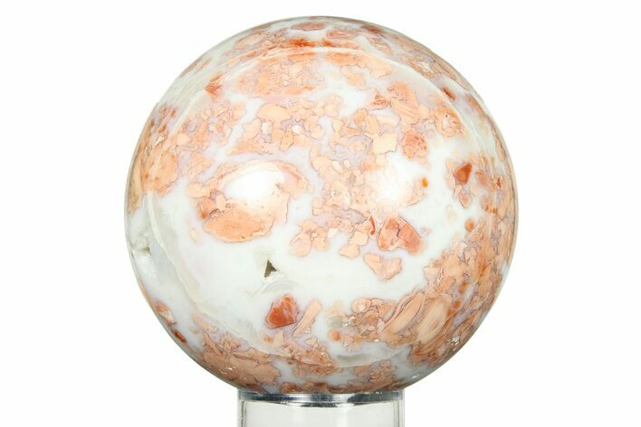 Polished Cotton Candy Agate Sphere - Mexico #299290